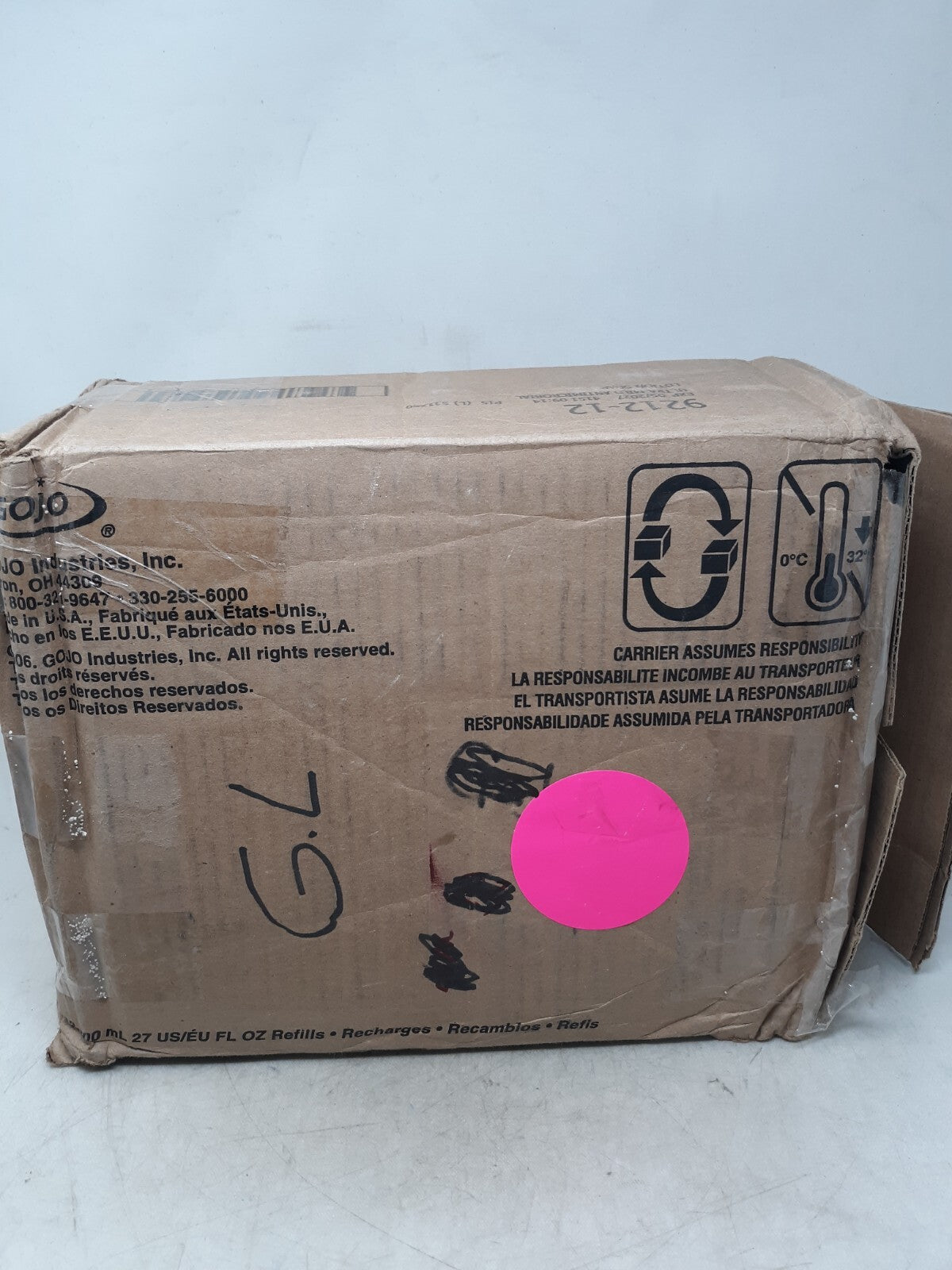 Case of 12 Gojo Ultra Mild Antimicrobial Hand Soap 800ml Refill 9212