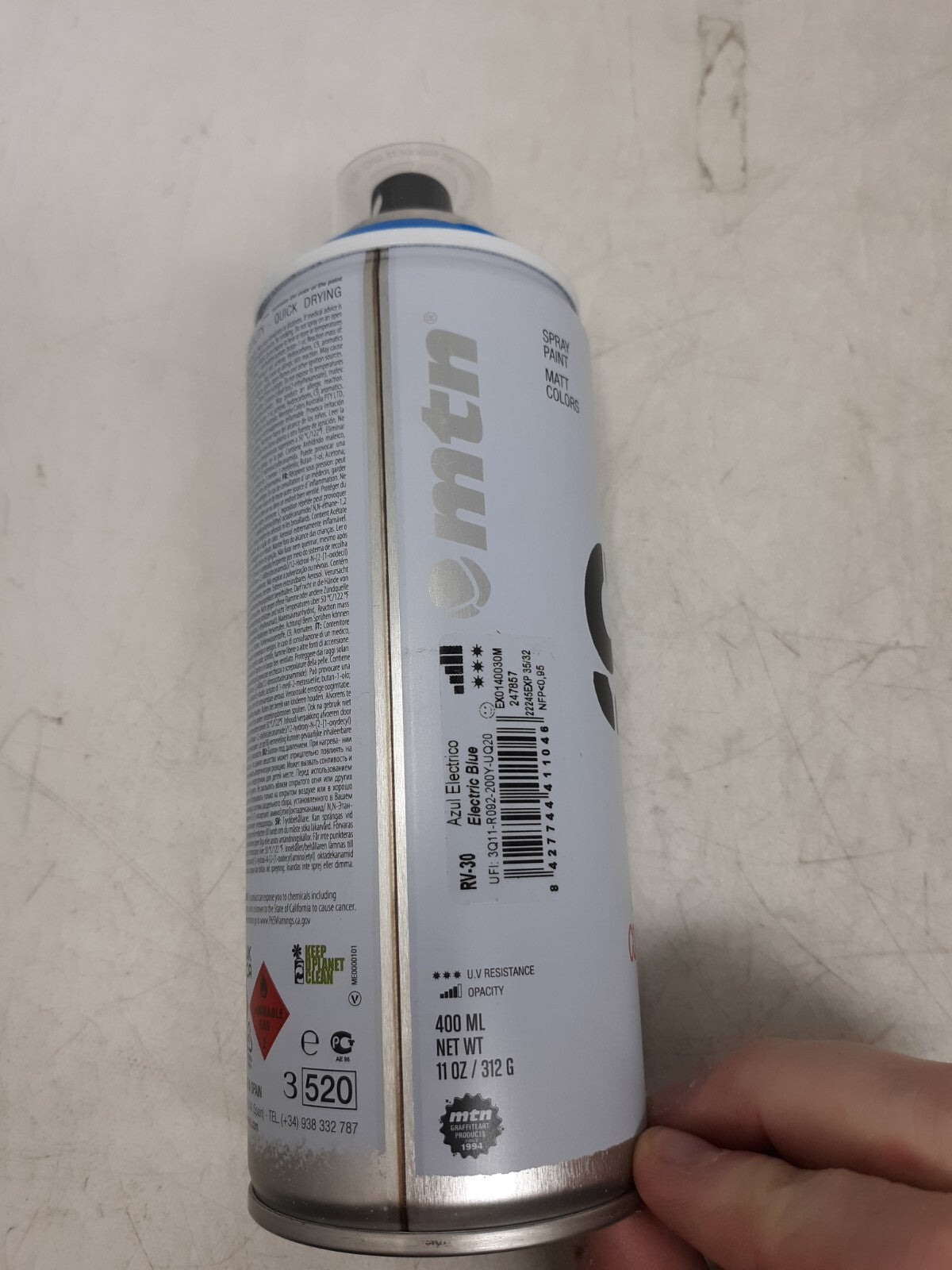 Montana Colors MTN 94 Spray Paint Electric Blue - 400ml Matte