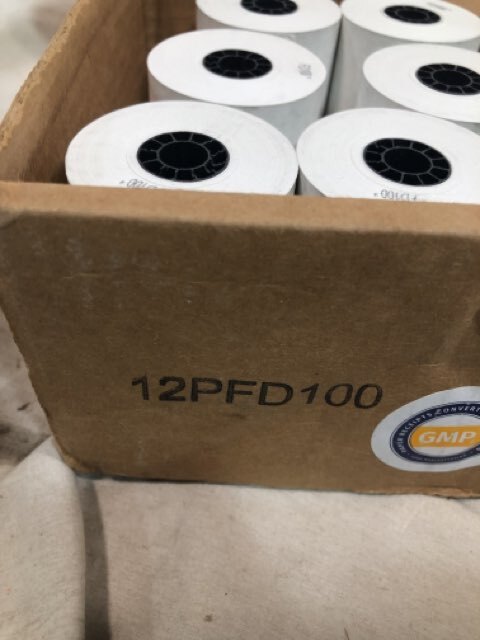 Clover Station Supplies Receipt Paper - 12 Rolls/Case