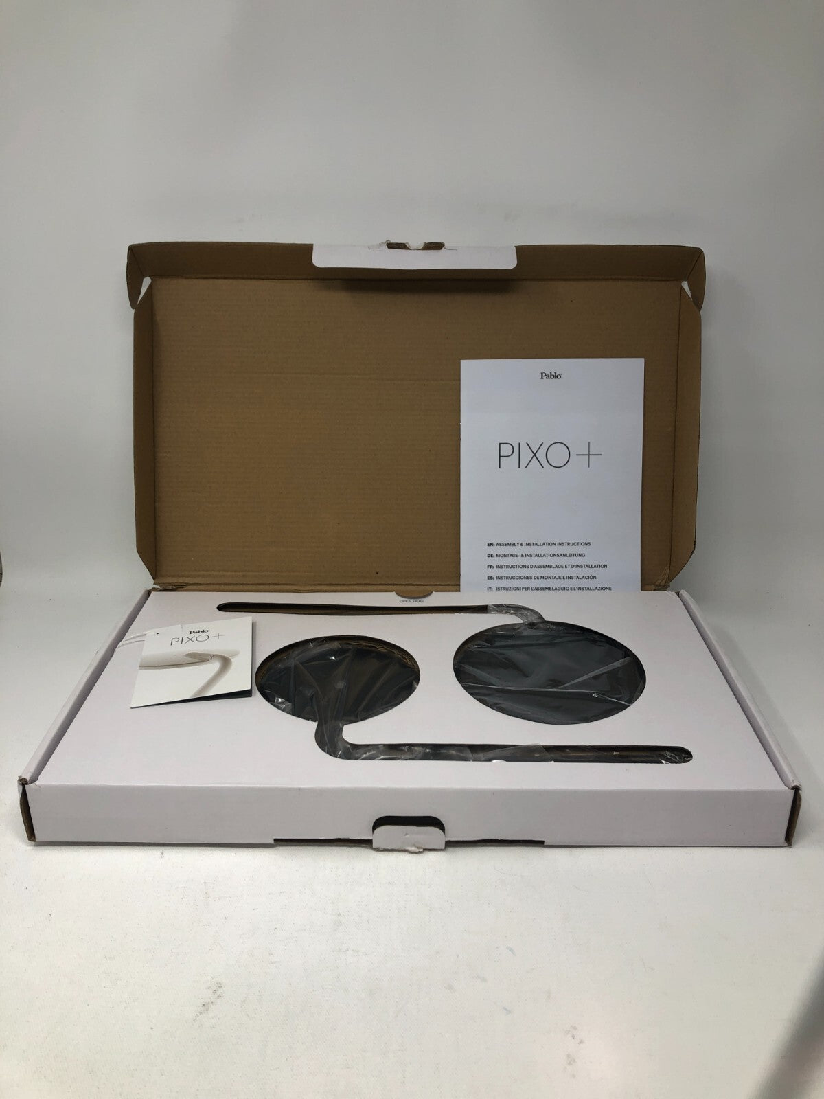 Pablo PIXO+ LED Task Light ~ Aluminum Adjustable Desk Light w/ Charger, Black