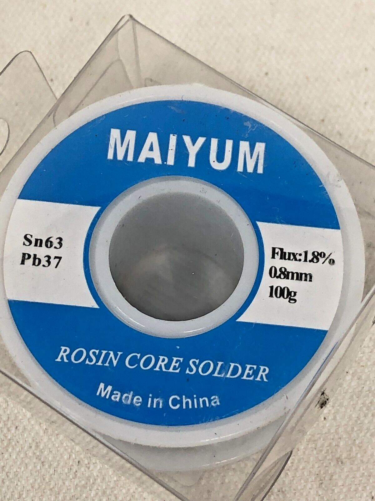 MAIYUM 63-37 Tin Lead Rosin core solder wire for 0.6mm 100g, 100g 