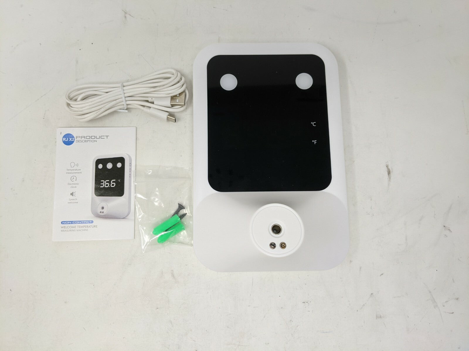 RJ X2 Welcome Thermometer Non Contact - Human Body Induction, Voice Broadcast