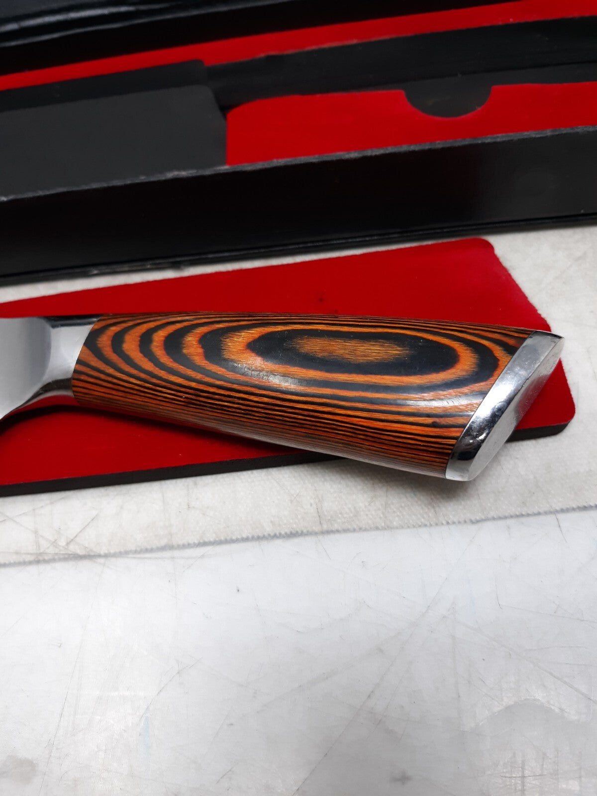 Aroma House Santoku Knife 7 Inch, Kitchen Knife, German High Carbon Stainless