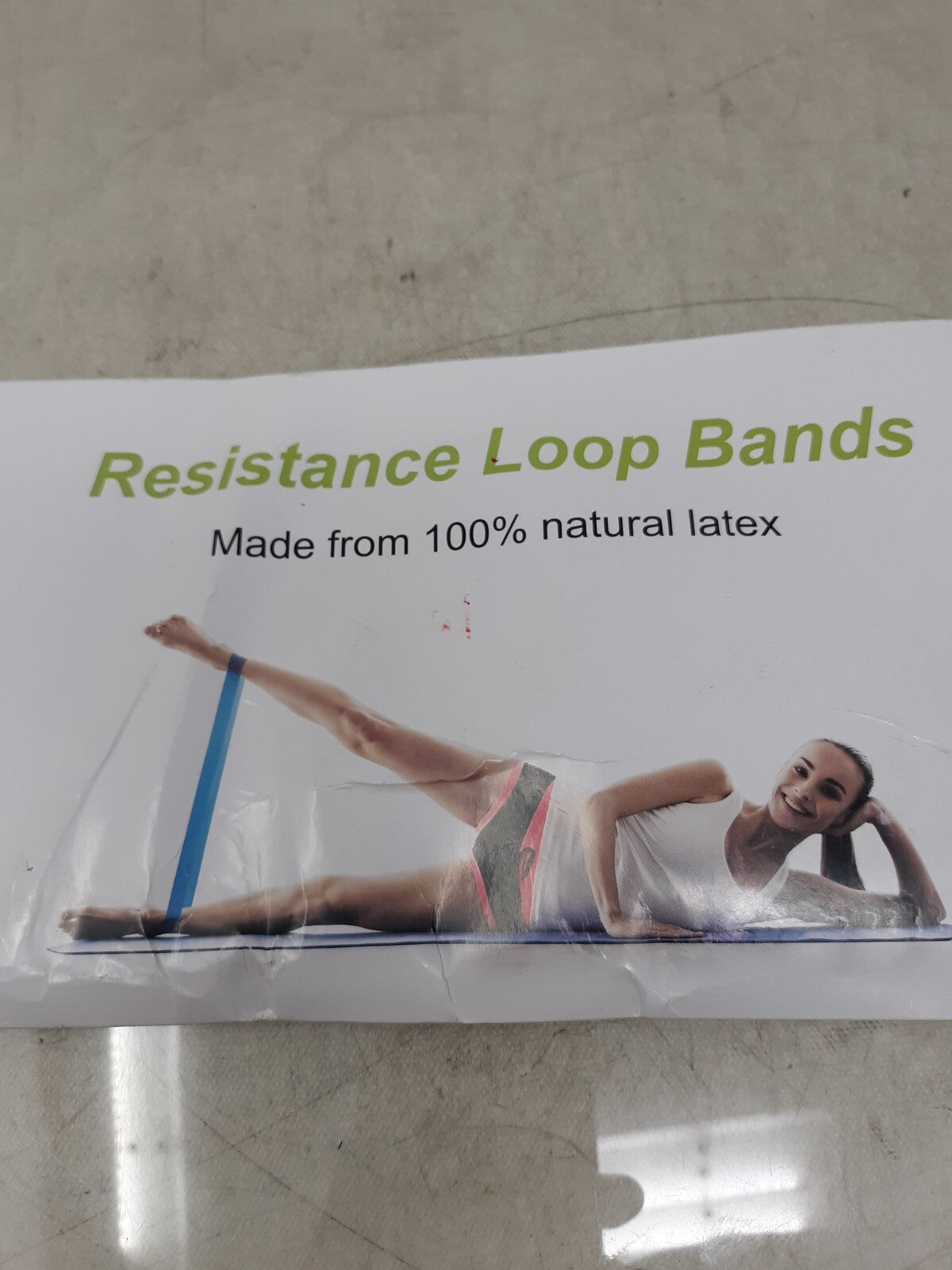 5 pcs Letsfit Resistance Loop Bands Loop Set Strength Fitness Leg Exercise 40lbs