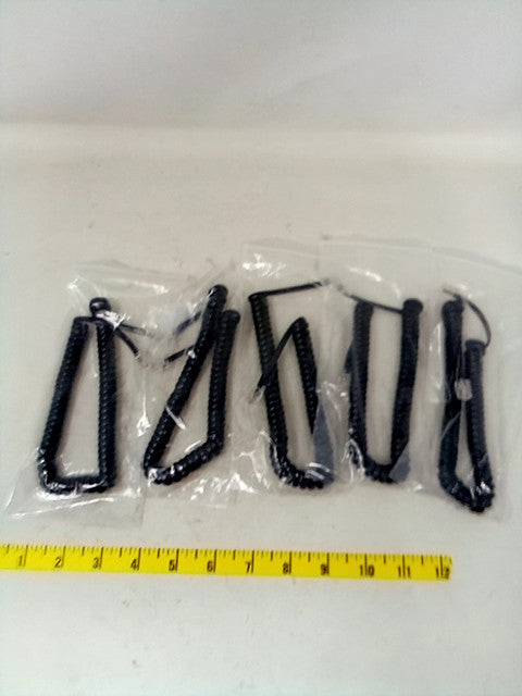 Adamax 7ft Telephone Handset Cords 5/pk
