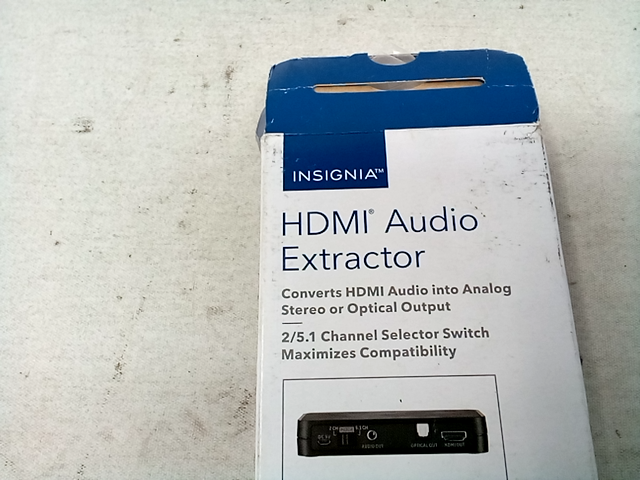 Insignia™ - HDMI Audio Extractor with 4K and HDR Support - Black, NS-HZ340