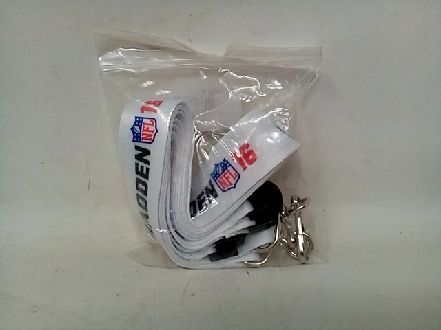 Lot of 2 EA Sports Madden NFL 2016 Neck Strap Lanyards with Badge Clip Holders -