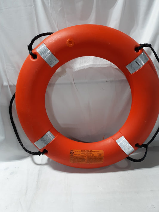 30" Orange Throwable Ring Buoy