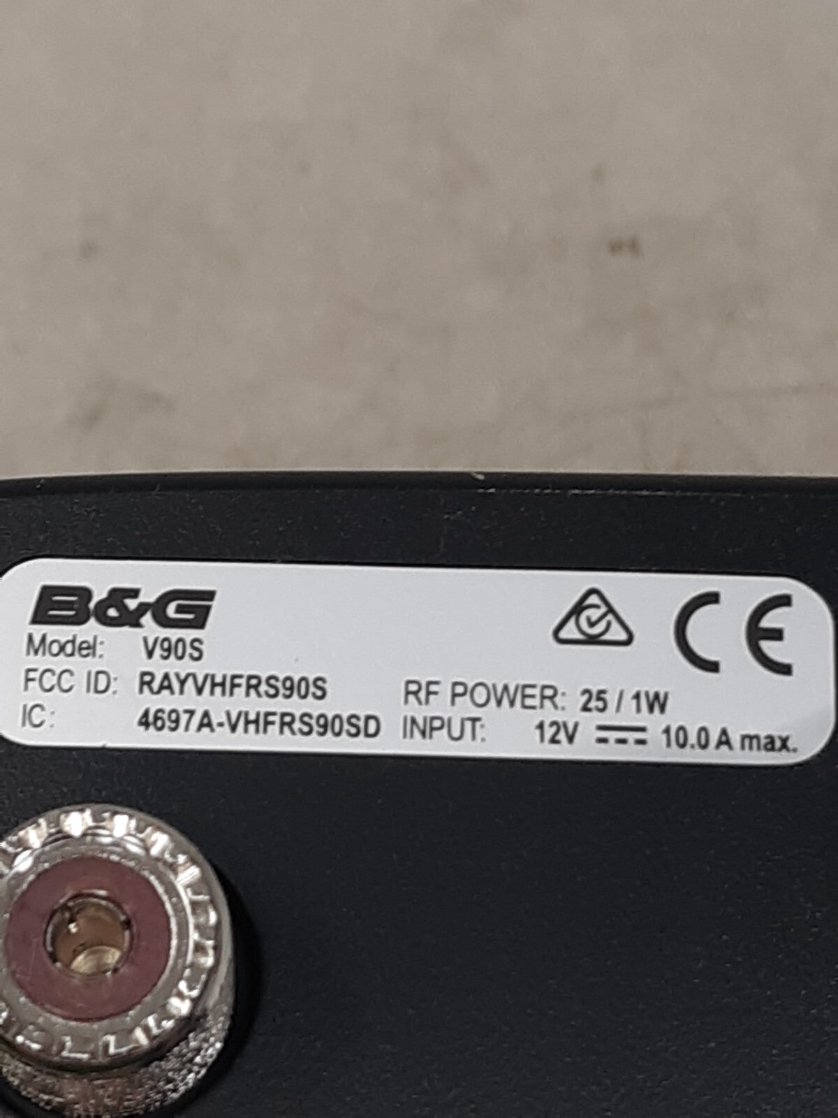 B&G B & G V90S BOAT MARINE RADIO RECEIVER CONTROL MODULE UNIT BRAIN CONTROLLER