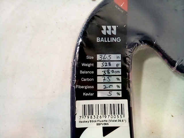 Balling Violet Fluorite Series Fiberglass Hockey Stick 36.5