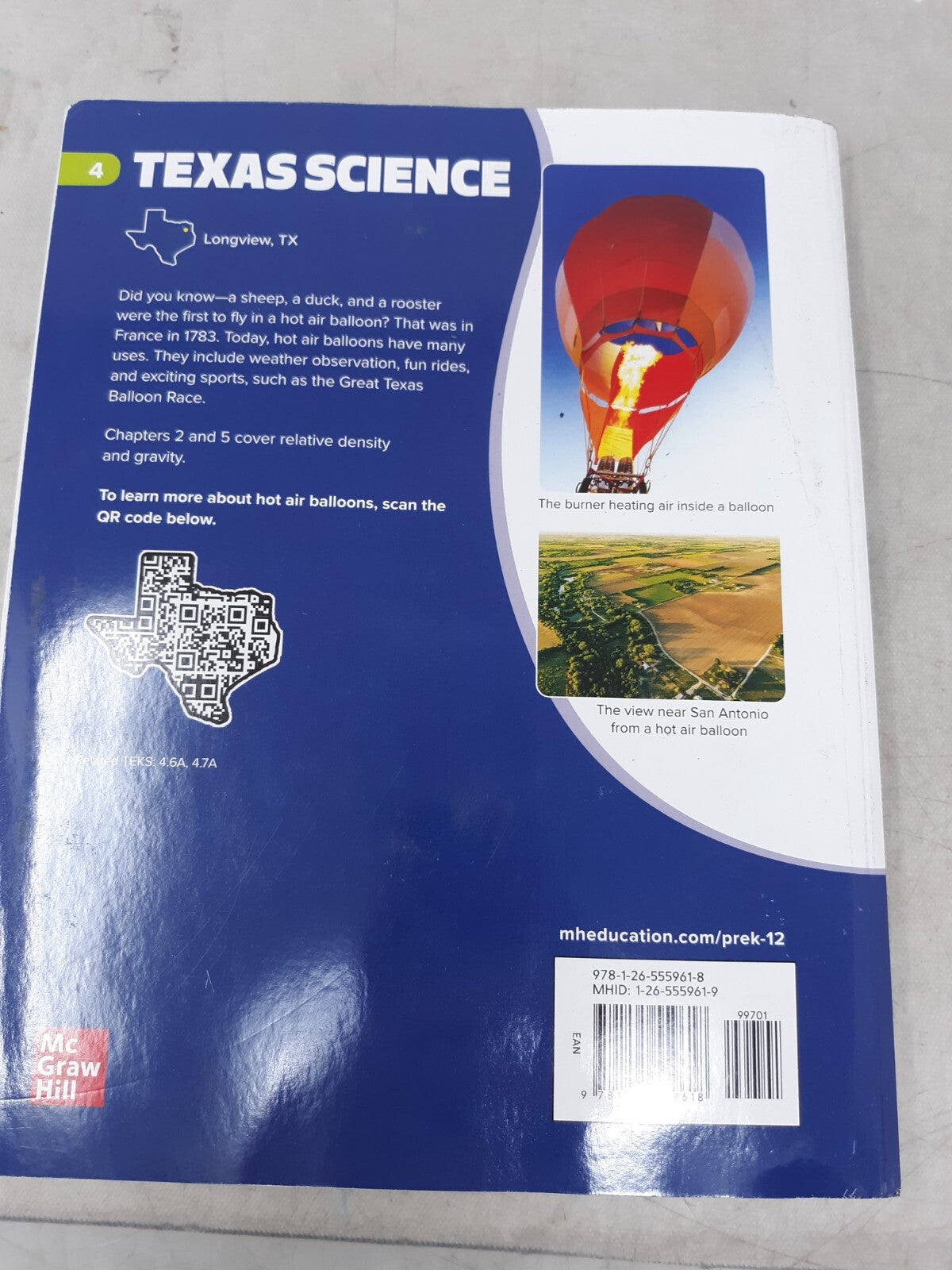 McGraw Hill Texas Science Grade 4, Student Edition, c. 2025