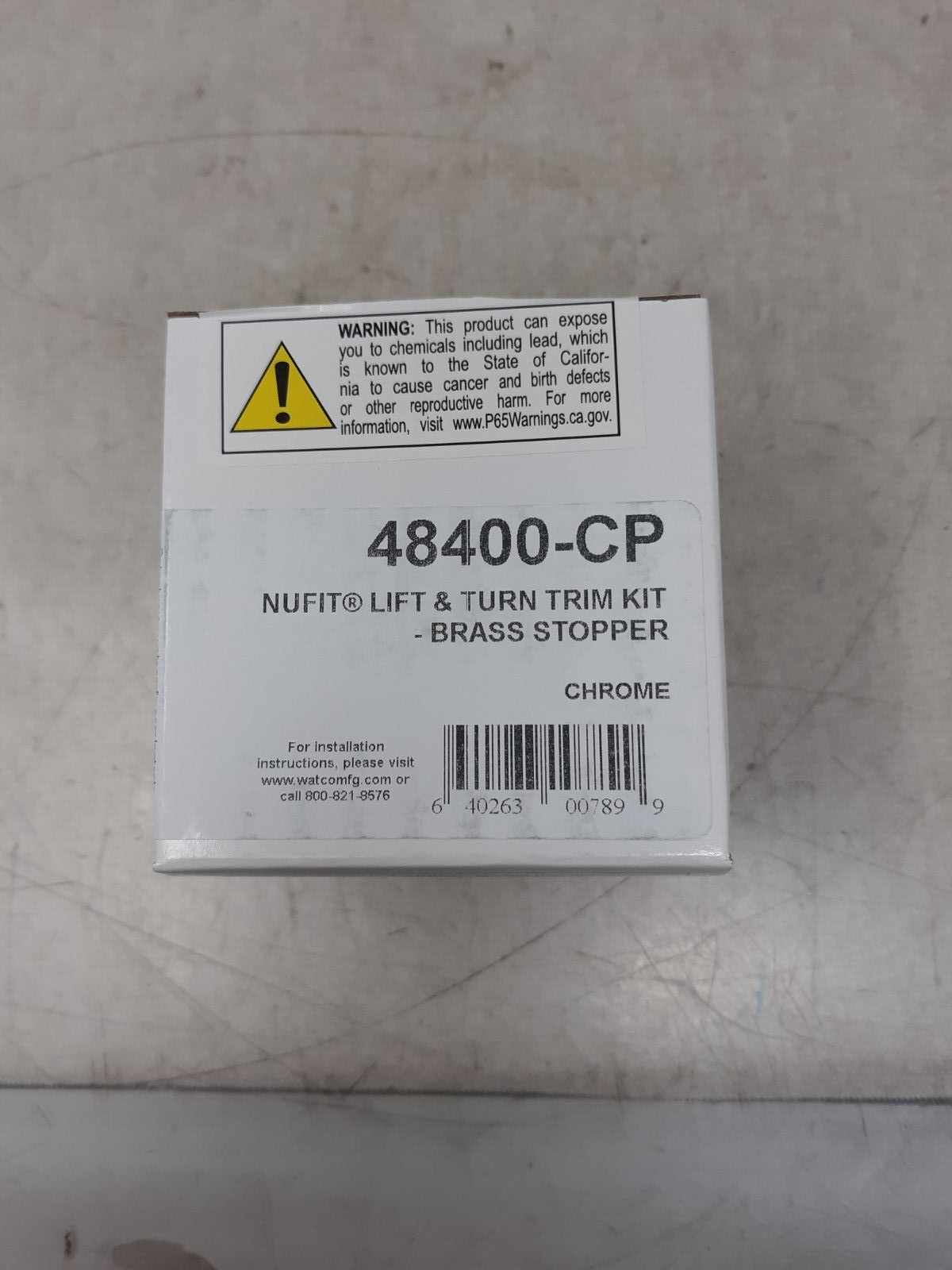 WCM Industries 48400-CP NuFit Lift & Turn Trim Kit FNOB