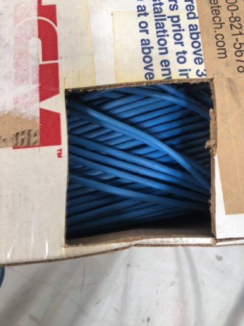 HITACHI CABLE 39419-8-BL2 CAT5e PLENUM BLUE 1000 FT