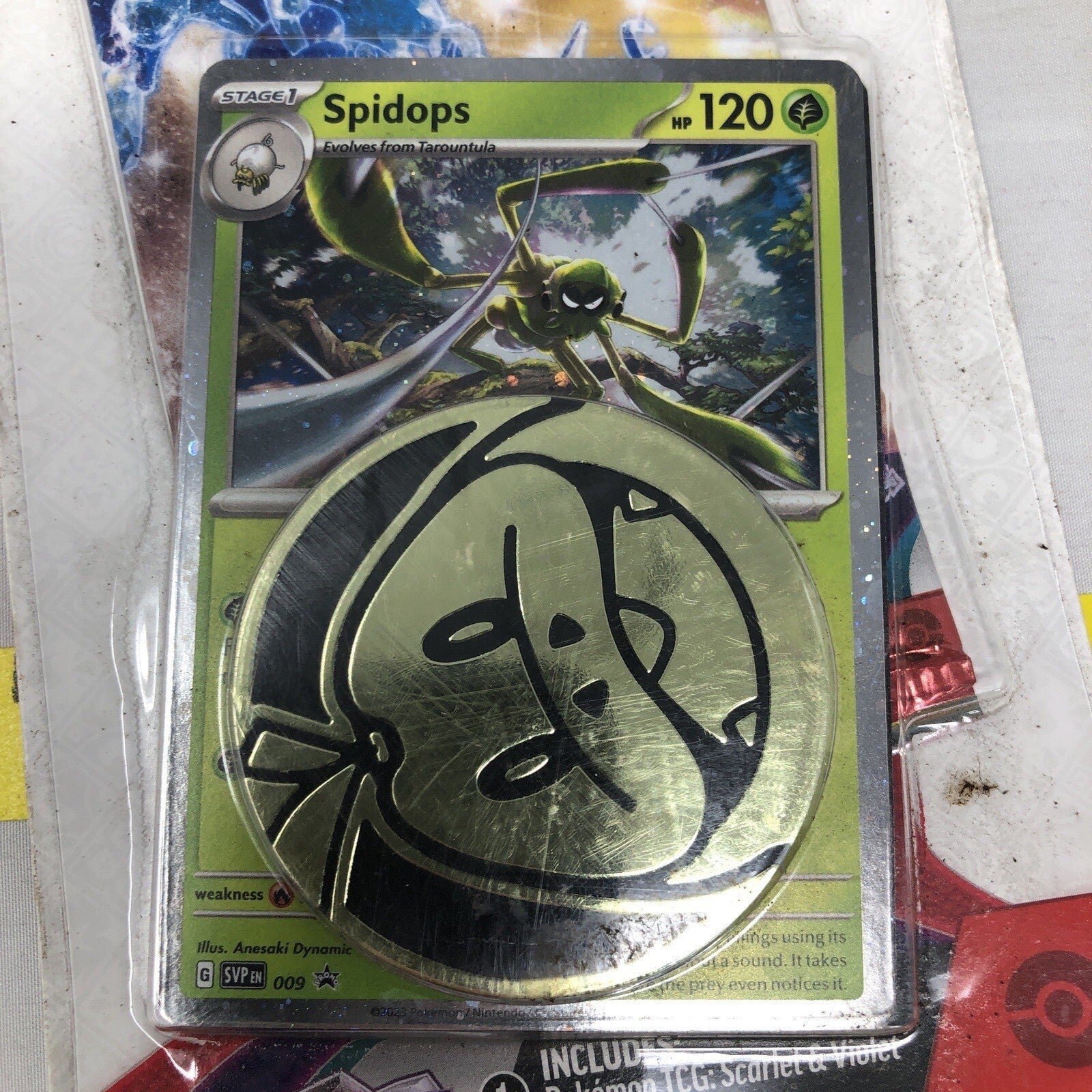 Pokemon Scarlet & Violet Base Set Spidops Checklane BLISTER Pack