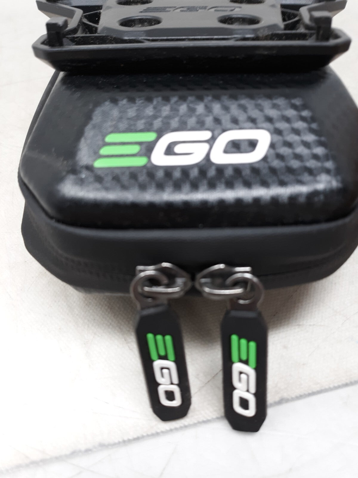 EGO MODEL LAWN MOWER CELL PHONE HOLDER ZIPPERED STORAGE POUCH