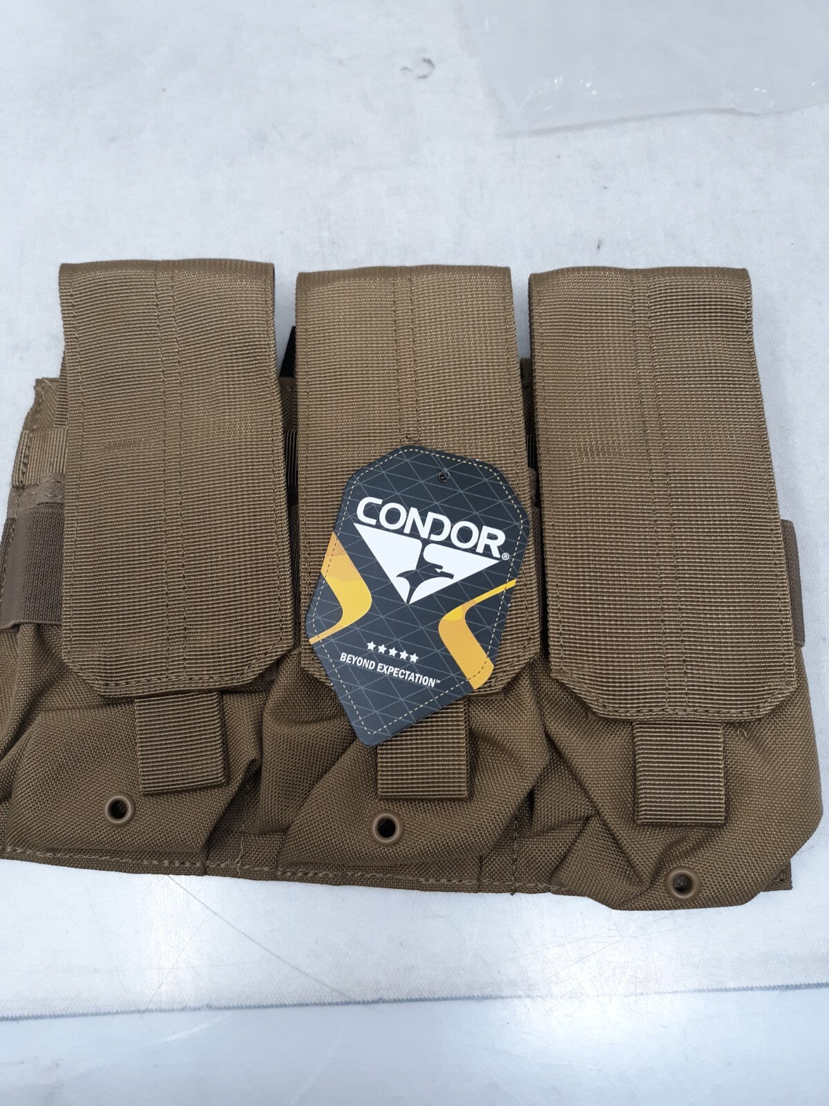 Condor MA58 Tactical MOLLE Triple Stacker Closed Top Flap Rifle Magazine Pouch