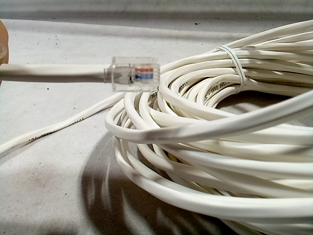 Comtran 24 awg CMP RoHS (01-85556) White Wire Spool - Cat3