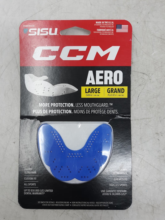CCM SISU Aero Mouthguard Large Royal Blue 1.6mm Ultra-Thin Custom Fit