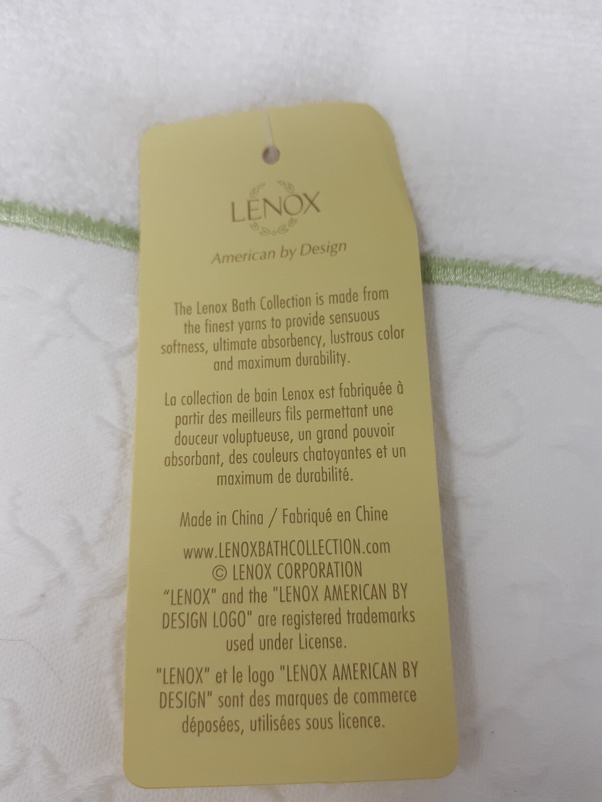 Lot of 3 Lenox Butterfly Meadow Bath Towel - Blue