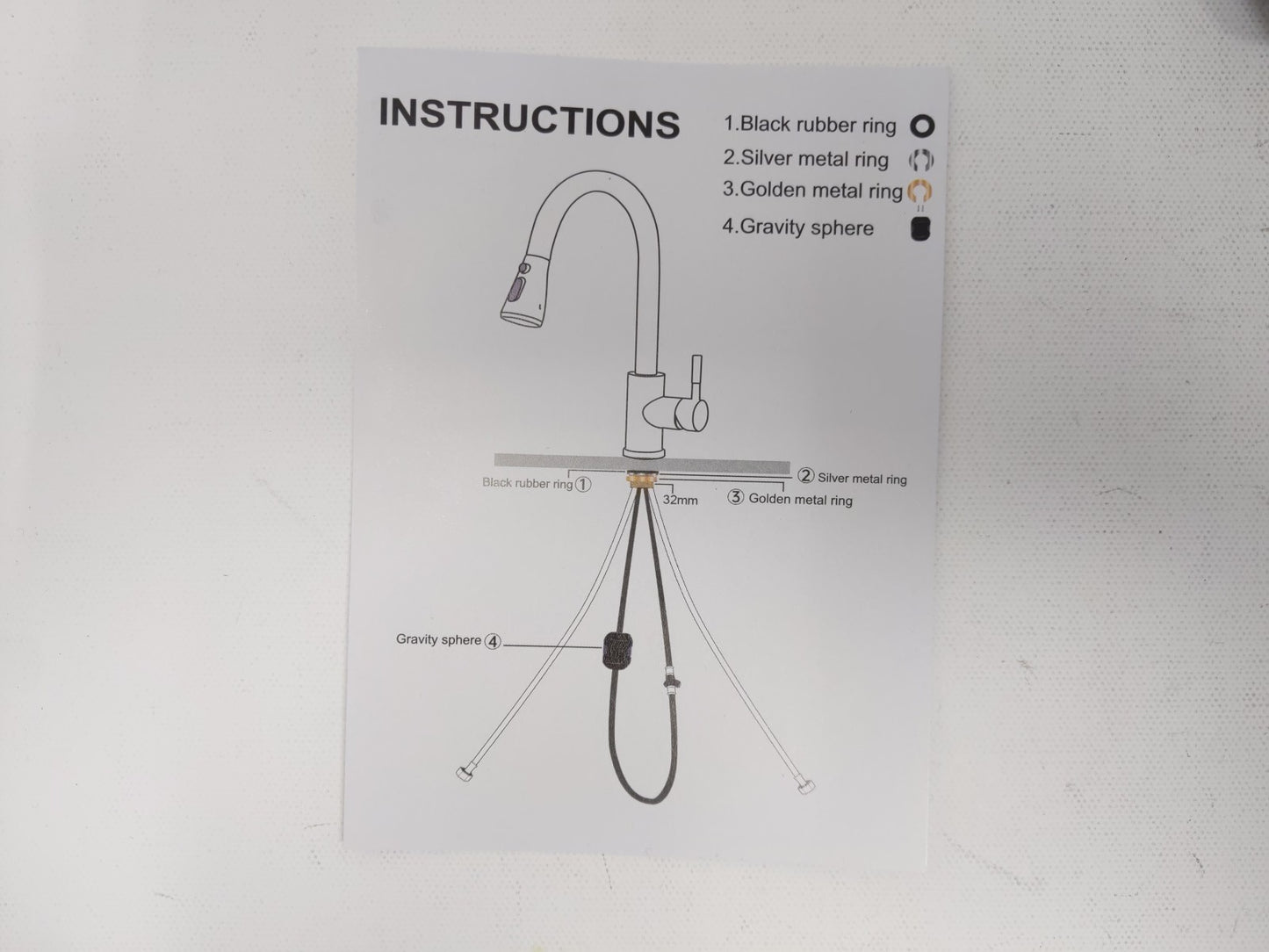 Production Technology Kitchen Faucet Single Hole Pull Down
