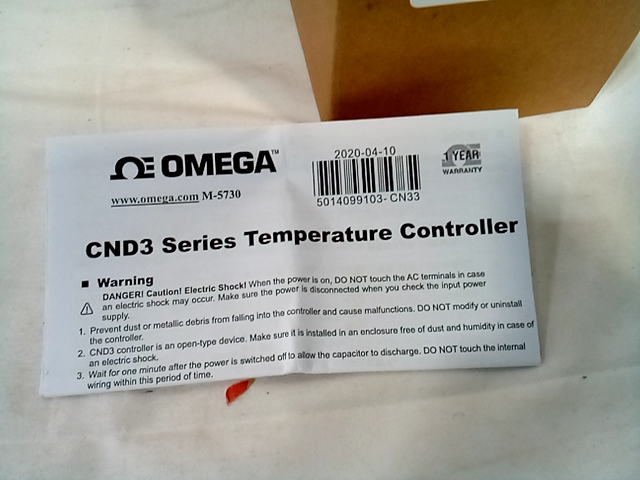 Omega CN04D3-LR-2U-CM-AC Temperature Controller V2.90