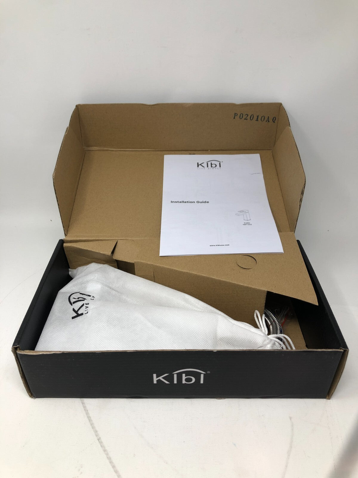 Kibi Cubic Single-Handle Basin Faucet ~ KBF1002CH, Chrome