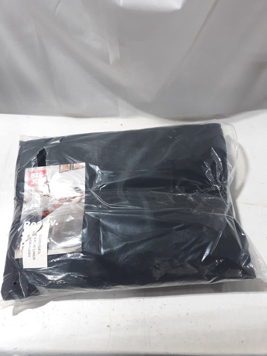 Big Joe Fuf XXL Bean Bag Cover w/ Liner Black Plush C0001540L