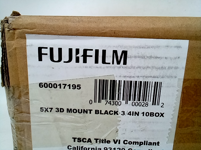 Fuji Film 5x7 3D Mount Black 3/4" 10 Pack 600017195