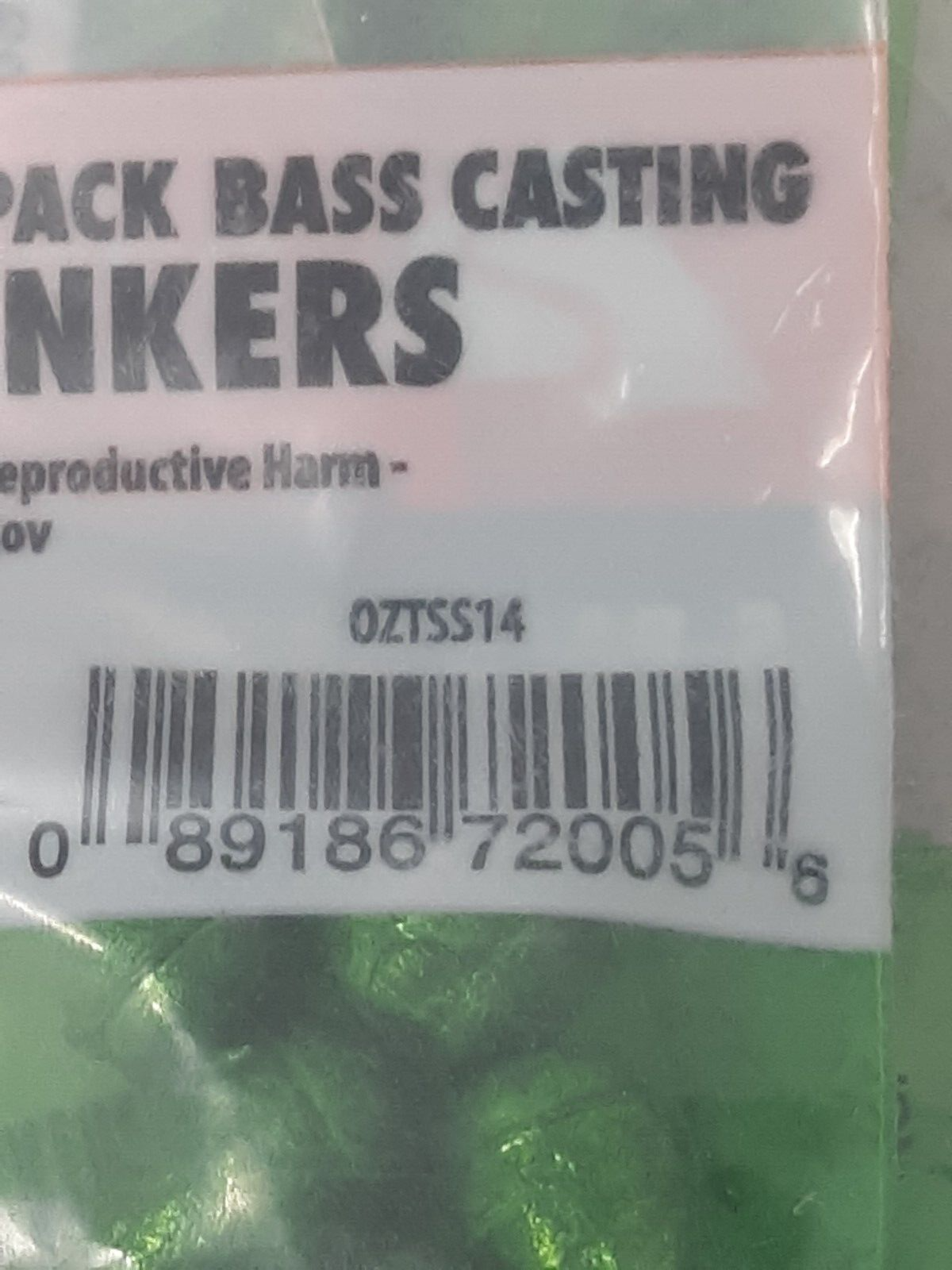 Ozark Trail OZT-SS14 Bass Casting Sinkers 1/4 oz 6 Bags Lot of 30