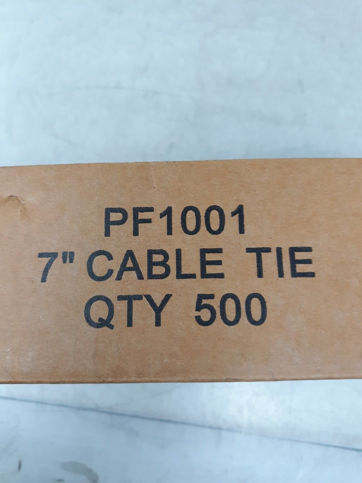 500 PACK 7” ZIP TIES NYLON BLACK PF1001 WEATHER RESISTANT WIRE CABLE TIES