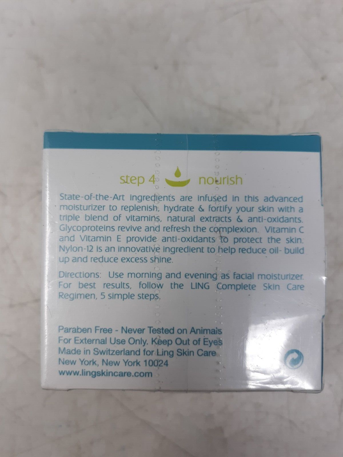 LING New York Oxygen & Multi-Vitamin Nourishment Cream 1.7 fl. oz (50mL)