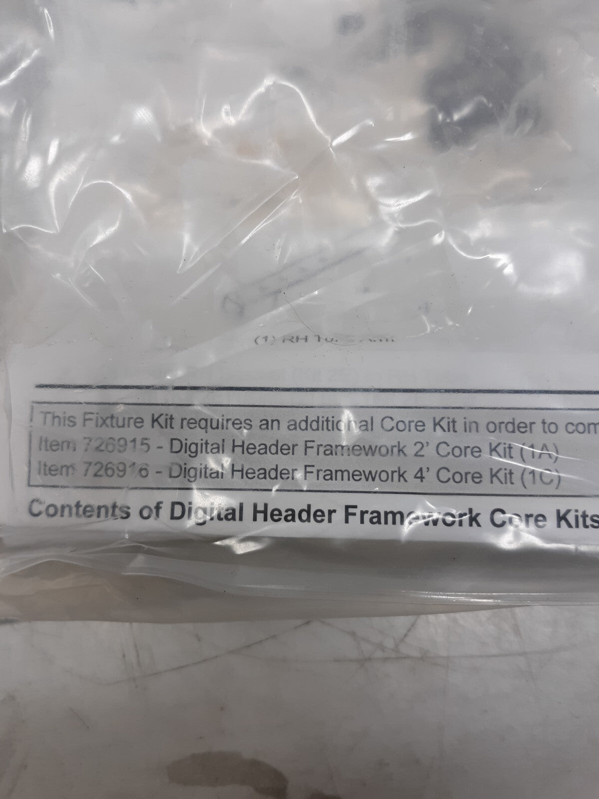 Digital Header Framework CFM Assembly Hardware Black (2A) 726917