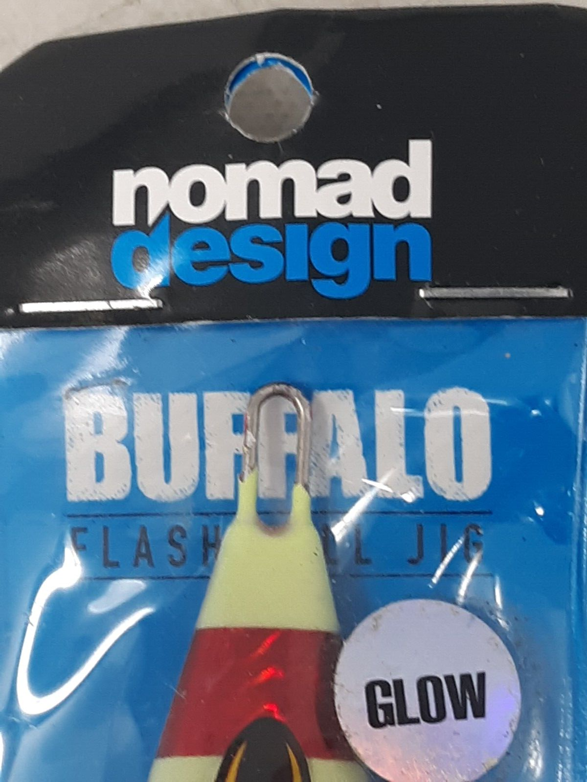 Nomad Buffalo Flash Fall Jig 120g Glow Jig Lure Crimson Tide BKK Hook