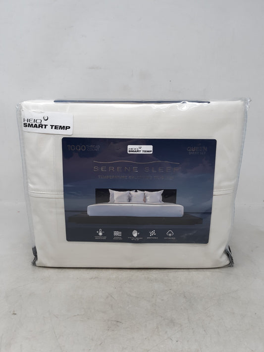 SereneSleep High IQ CoolComfort 1000-Thread Ct Luxury Full Sheet Set Ivory