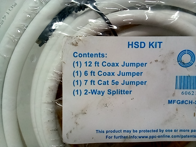 PPC HSD Kit Coax Jumper 12-Ft 606211-PPC