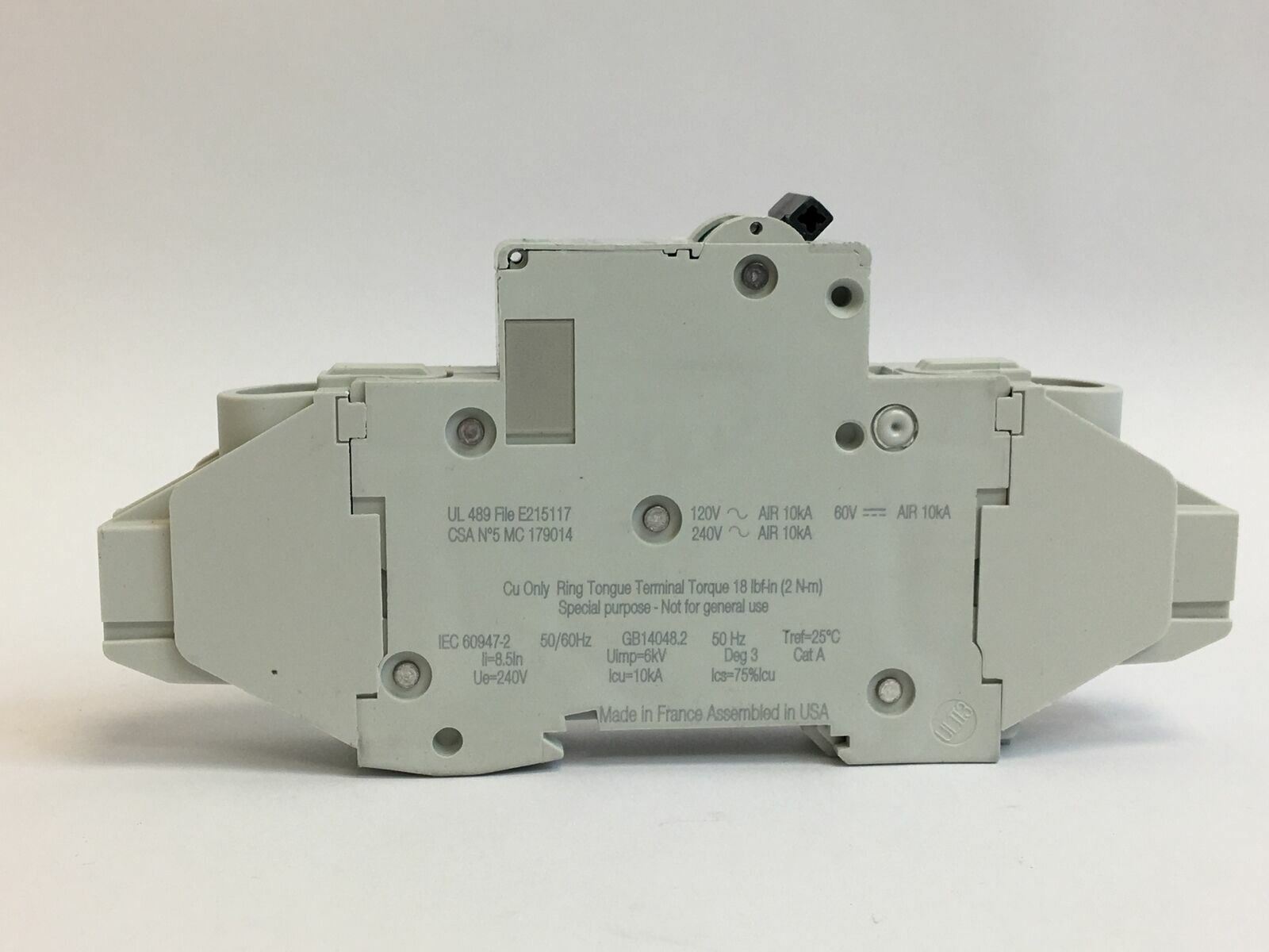 Schneider Electric 60201F C60 Miniature Circuit Breaker