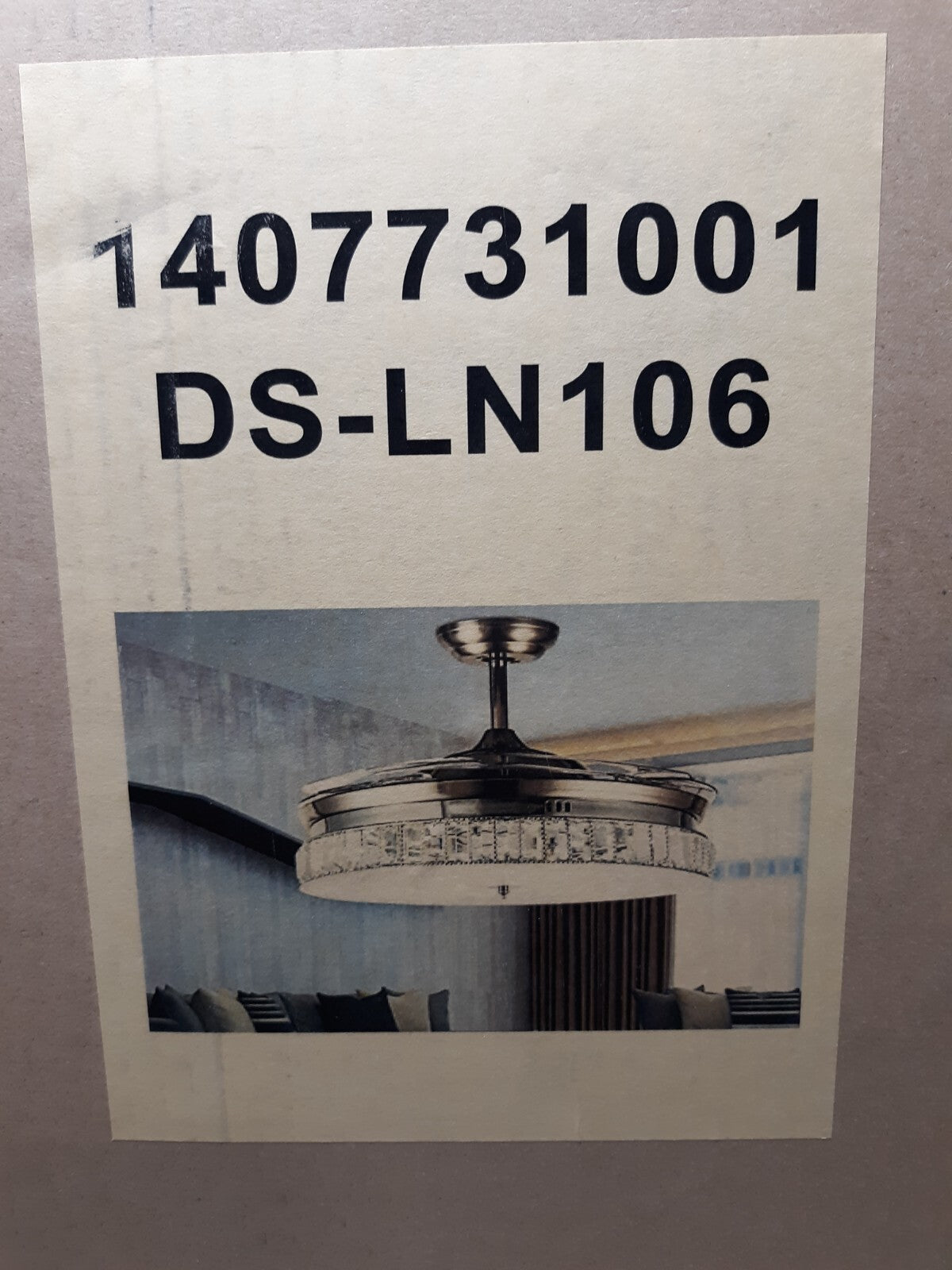 Crystal Ceiling Fans Chandelier with Remote Retractable Ceiling Fan with Light