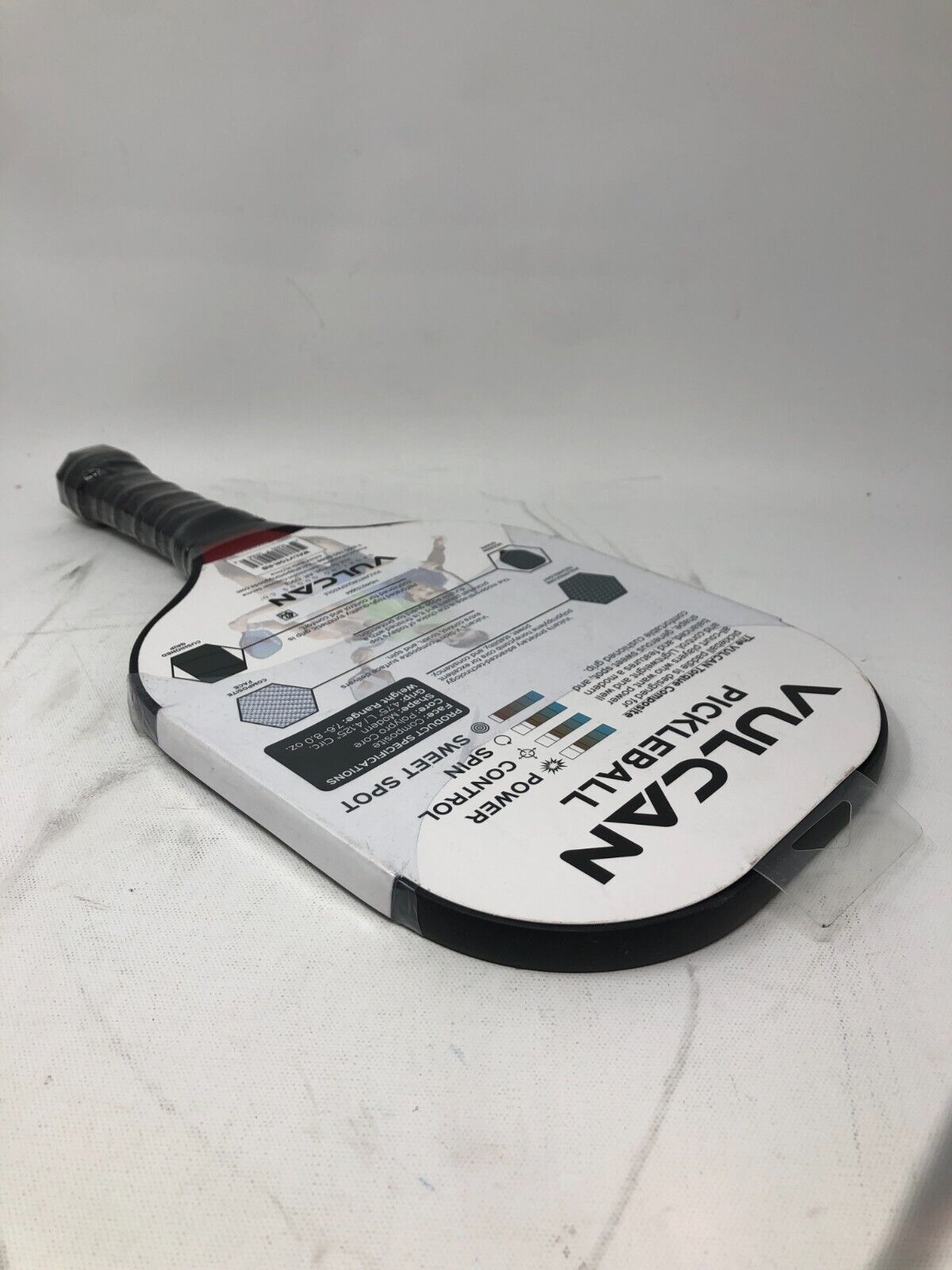 Vulcan Torque Composite Pickleball Paddle ~ Lightweight Racquet, Purple/Red