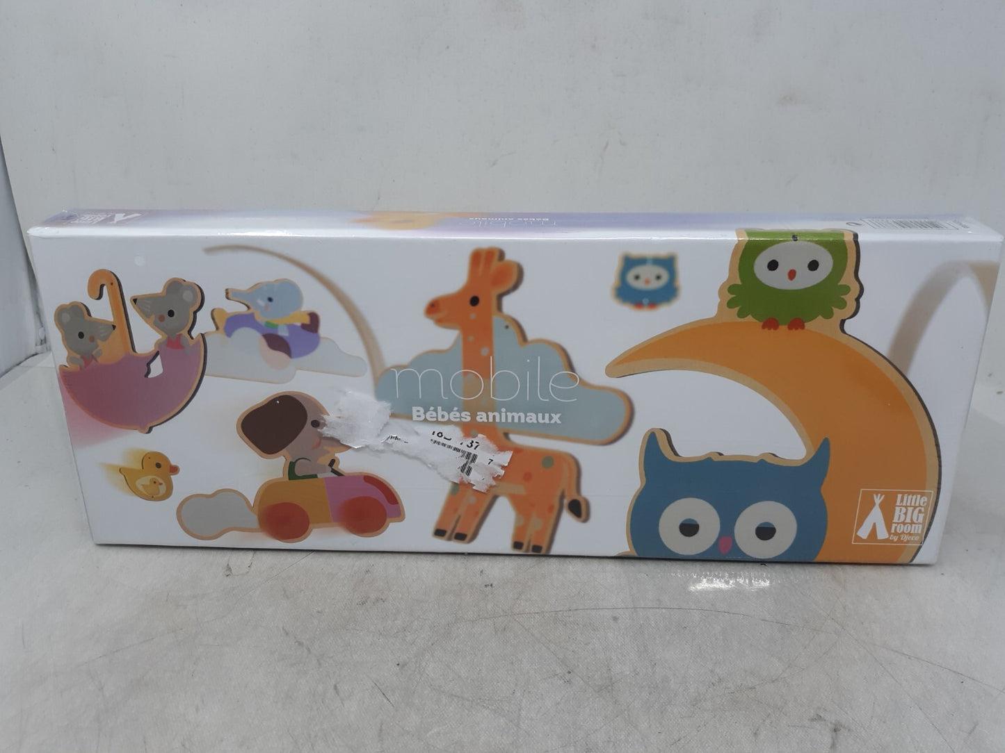 DJECO Baby Animals Wooden Mobile Room Decoration