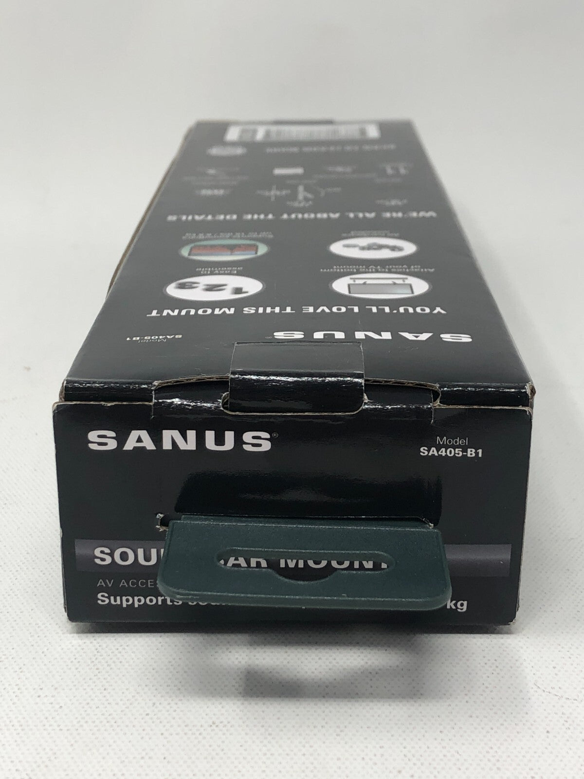 Sanus Soundbar Mount ~ Up to 15lbs, Wall-Mount, Under-TV, Black