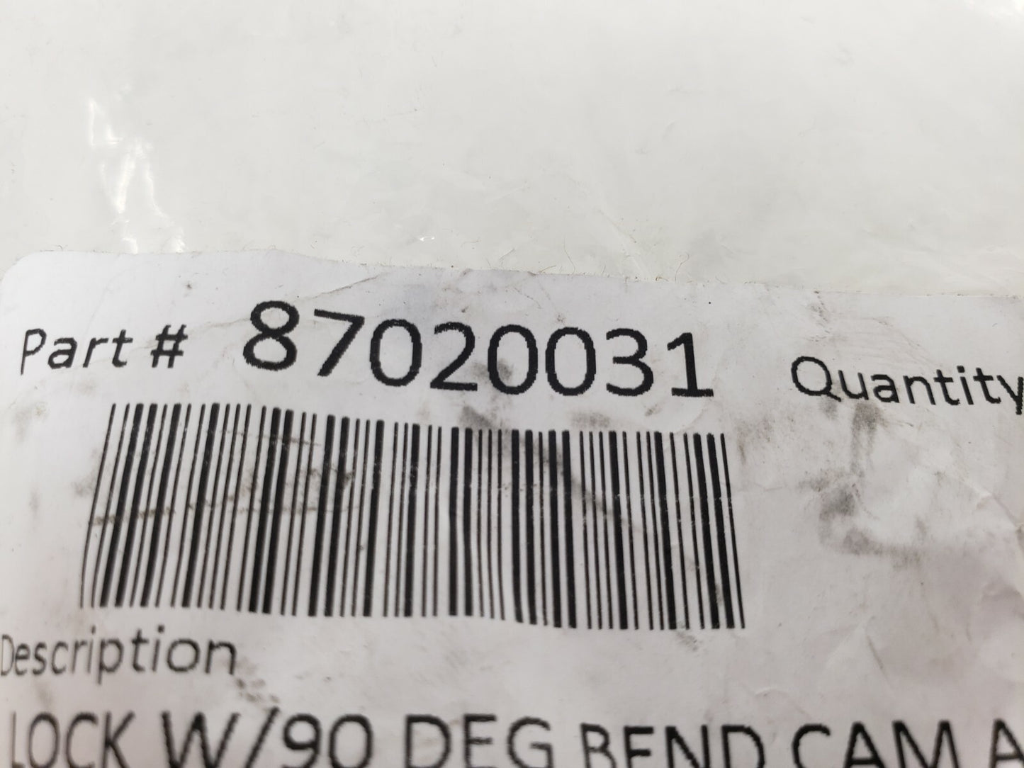 Lock with 90 degree Keyed Different Lock w/ Master Key