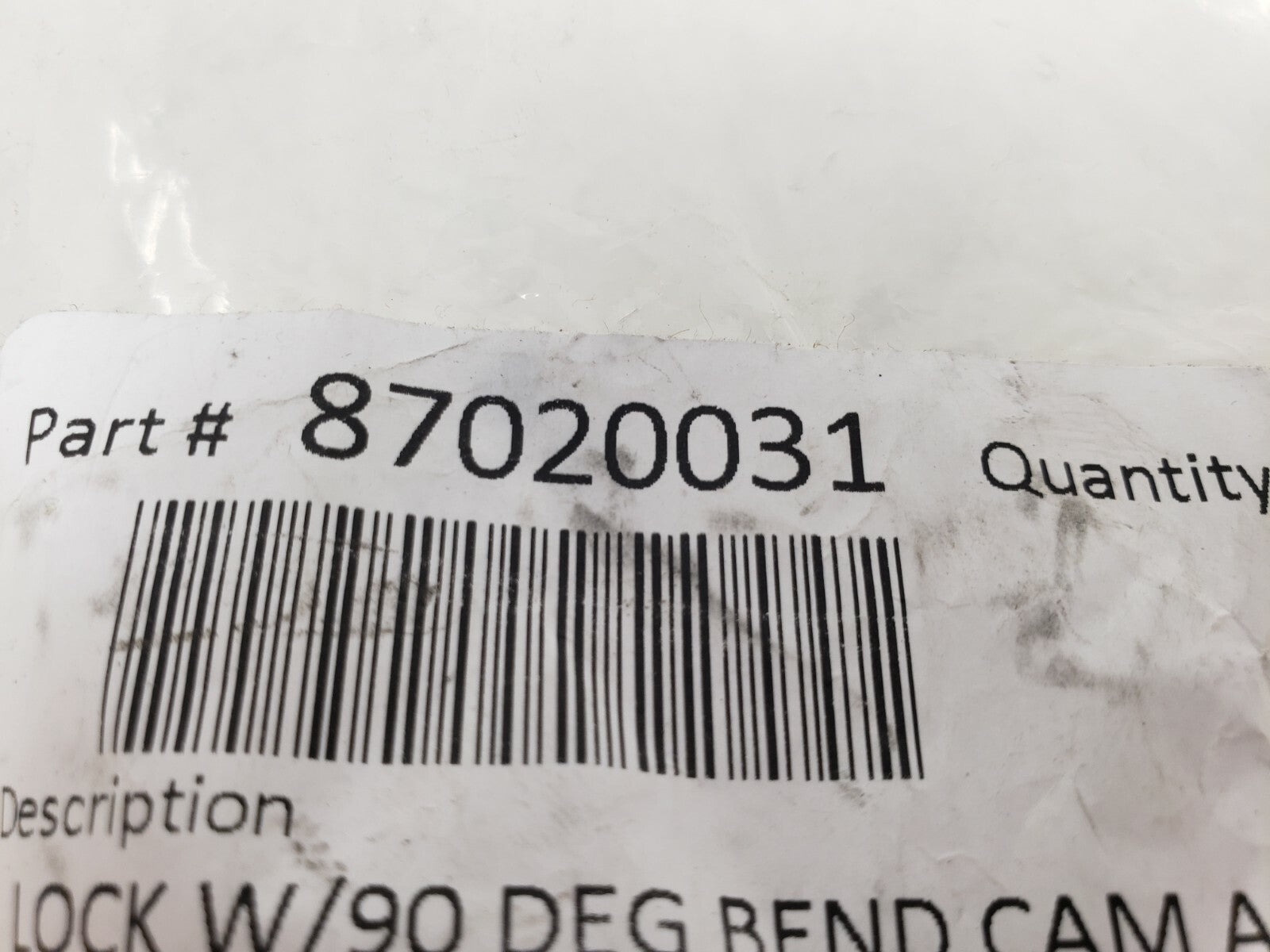 Lock with 90 degree Keyed Different Lock w/ Master Key