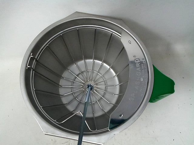 Bunn 32643.0007 Stainless Steel Funnel Assembly with Green Handle for Dual Soft
