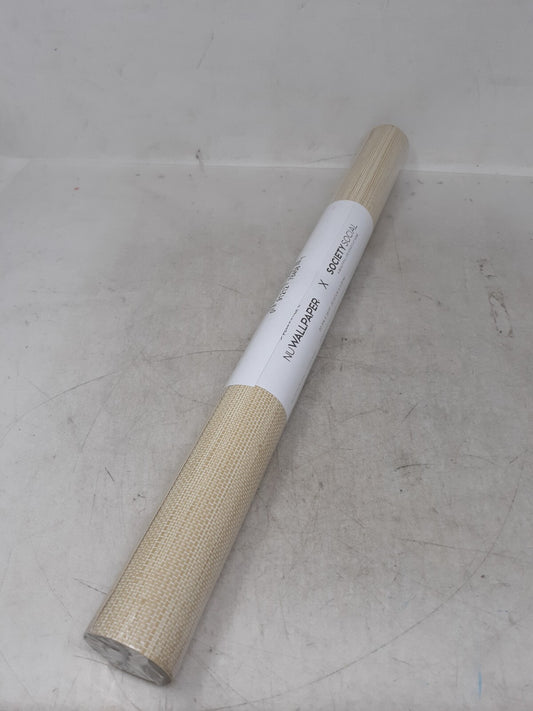 NuWallpaper Tan Poplin Peel and Stick Wallpaper, SSS4570
