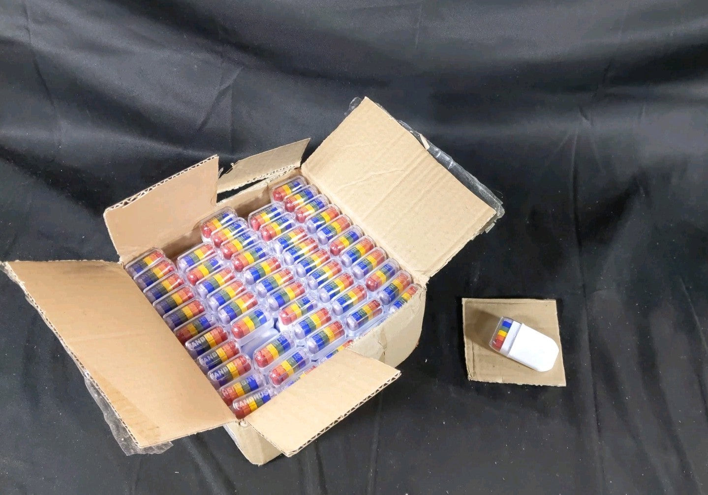 Fanbrush Rainbow Face Paint Gay Pride LGBT Festival Face Paint Makeup (QTY. 107)