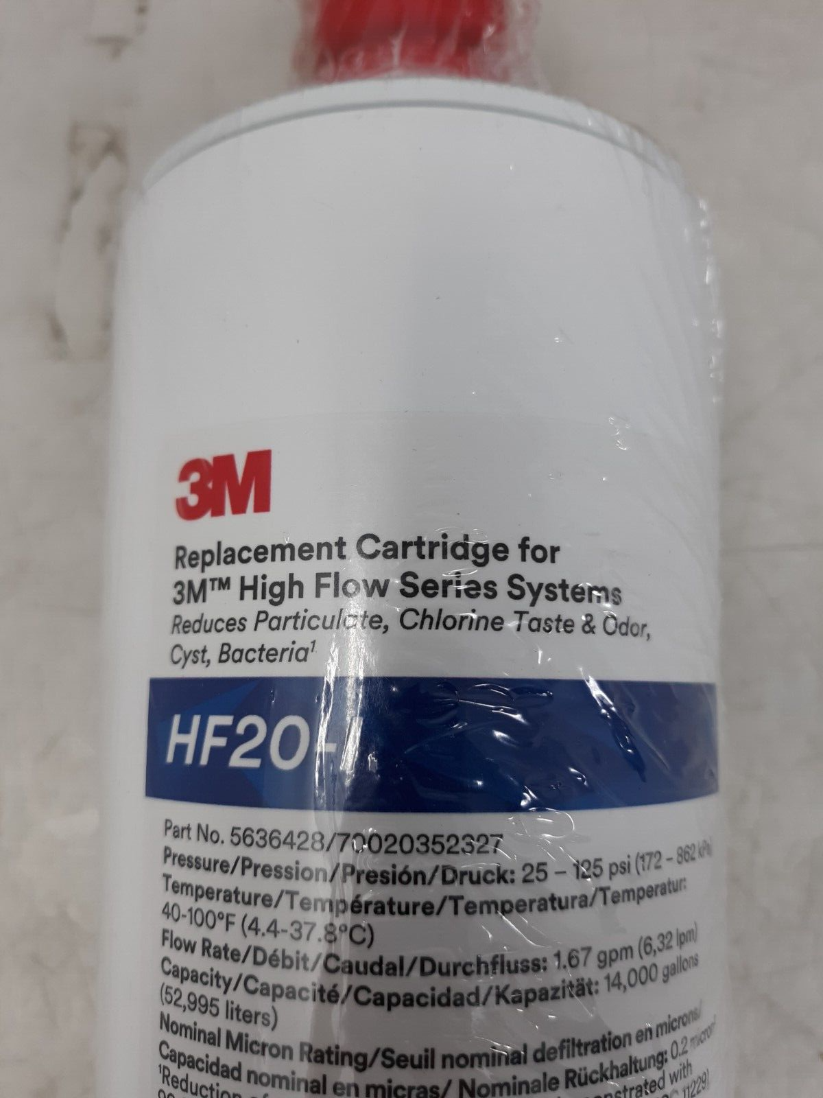 3M HF20-I High Flow Series Replacement Cartridge for Water Filtration