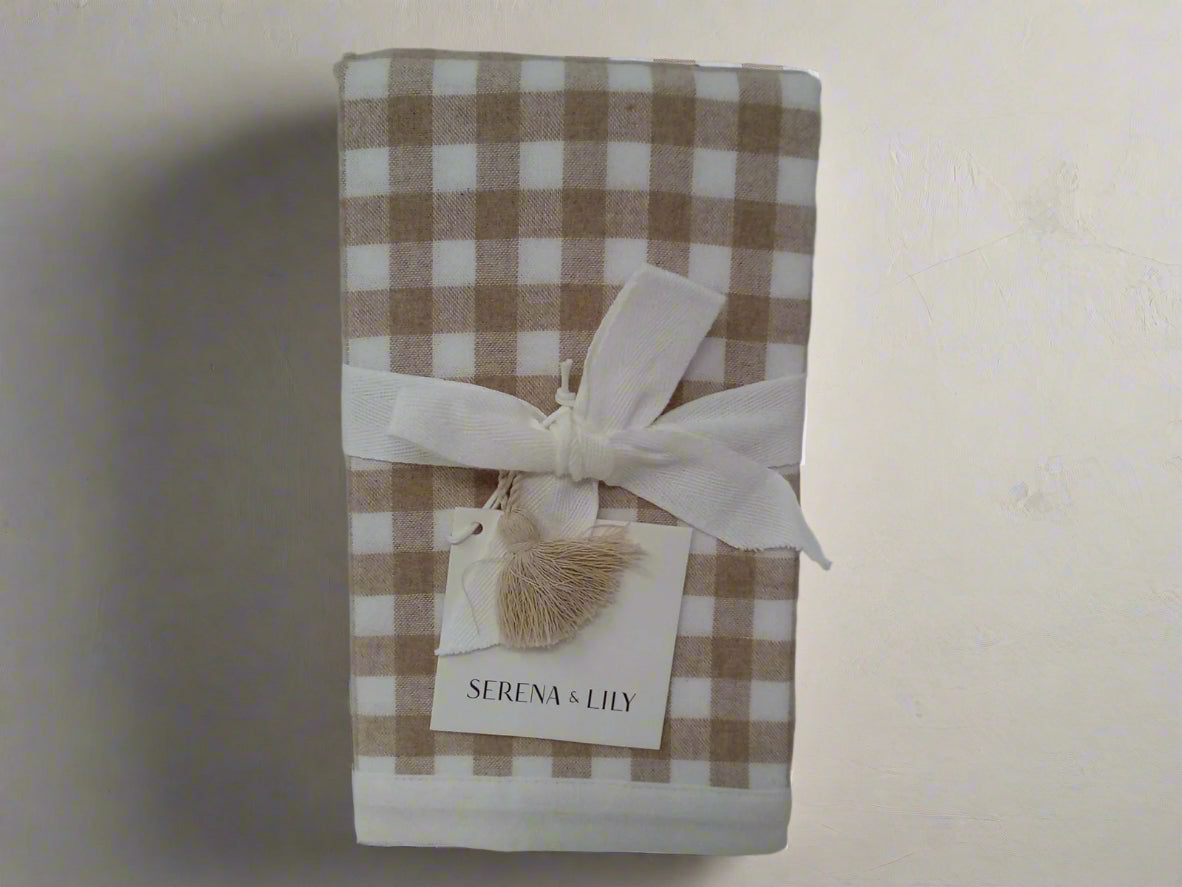 Serena & Lily Belvedere Flannel Shams, Cotton, Size King