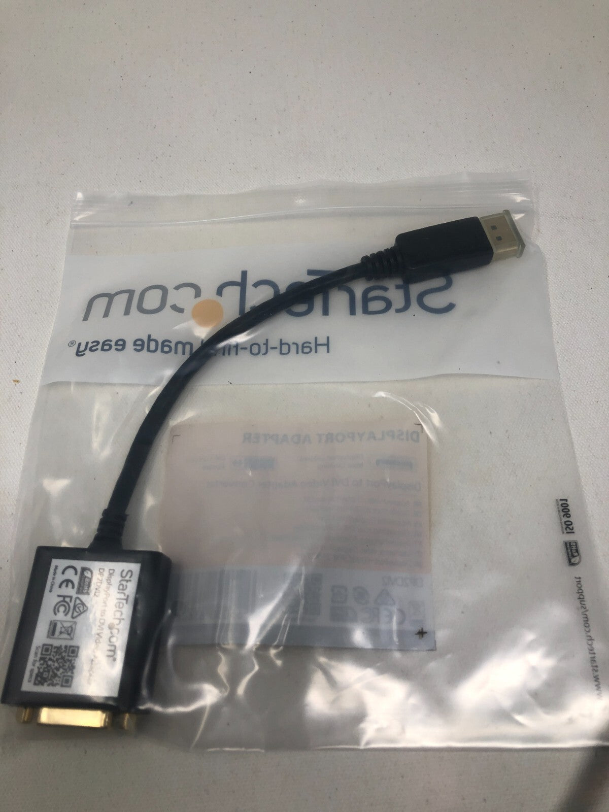 StarTech CN6208 DP2DVI2 DisplayPort/DVI Audio/Video Cable, Black