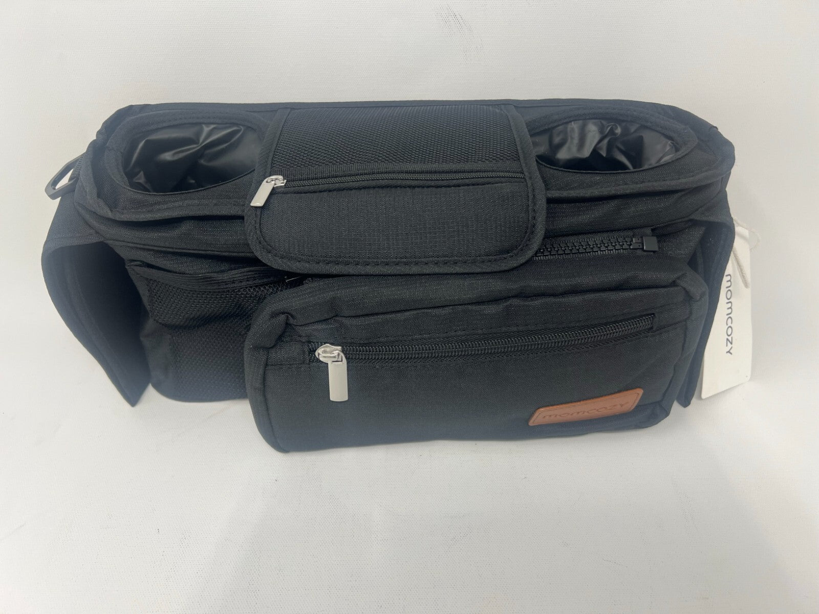 Momcozy Universal Stroller Organizer w/ Insulated Cup Holder & Straps