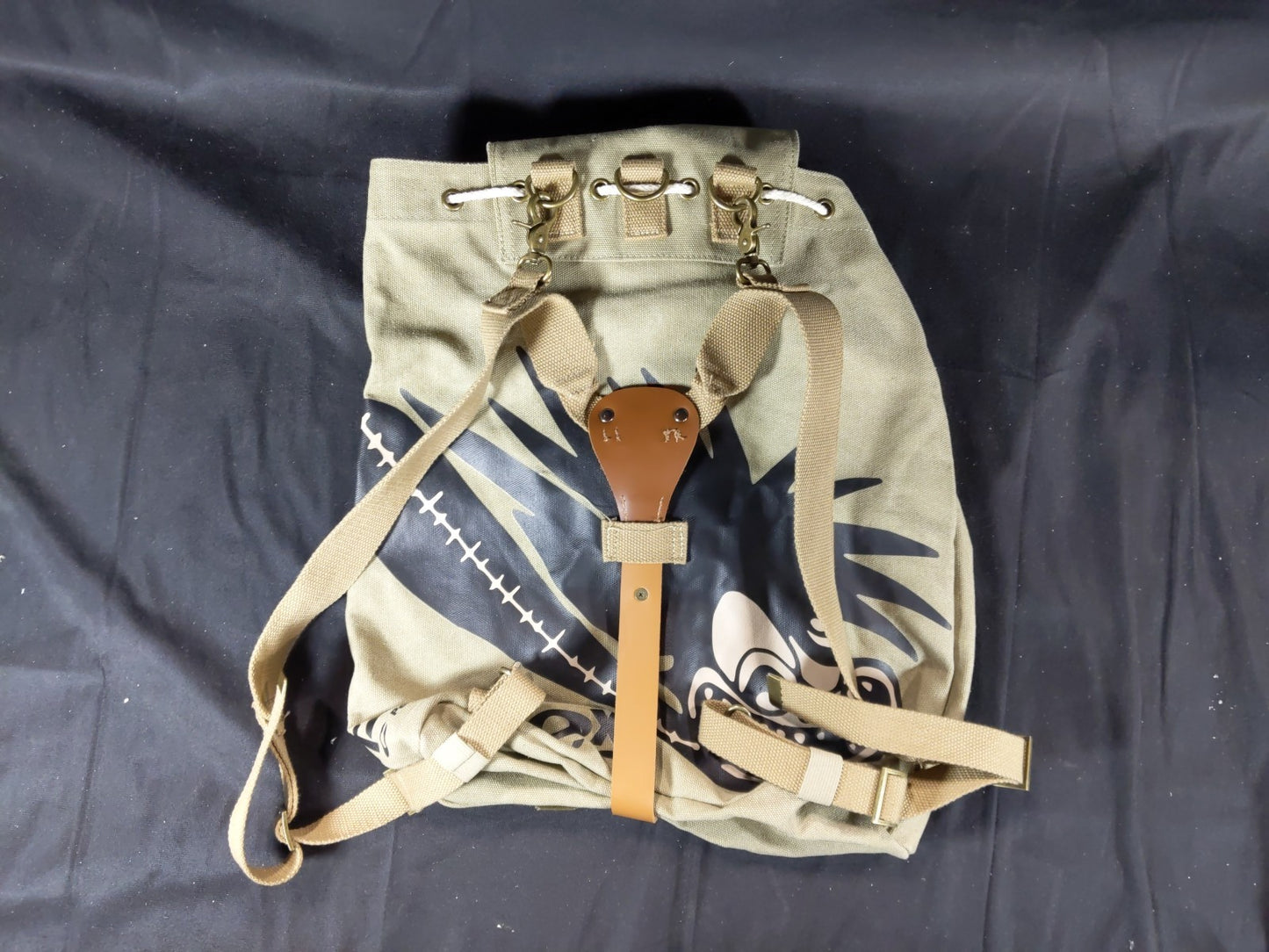 Travis Scott Cactus Jack Canvas Motersport Backpack / Knapsack